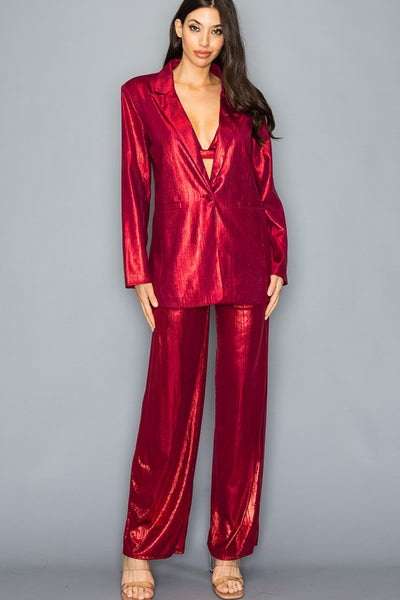 SET OVERSIZED BLAZER & WIDE PANT