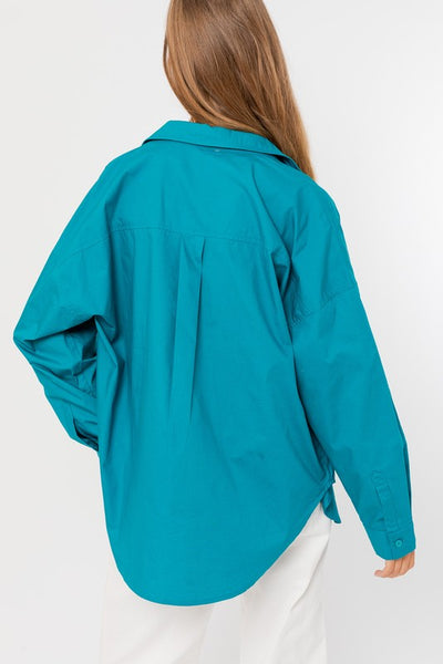 TURQUOSE SHIRT AND TOP (2 PIECES)